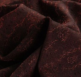 Žakárová látka Art Fabrics Amádeus vínovočerná