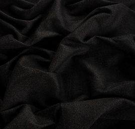 Kostýmová látka Art Fabrics rybí kost černohnědá