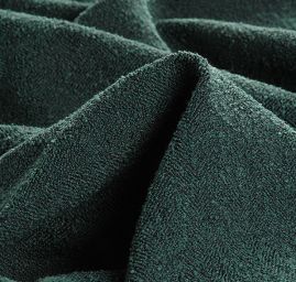 Kostýmová látka Art Fabrics rybí kost modrozelená