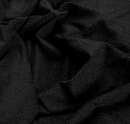 Kostýmová látka Art Fabrics buklé rybí kost černá