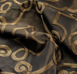 Dekorační látka Art Fabrics Meando zlatá