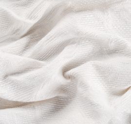 Replika historické tkaniny Art Fabrics Baroko lomená bílá