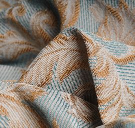 Replika historické látky Art Fabrics Baroko zlatá mint