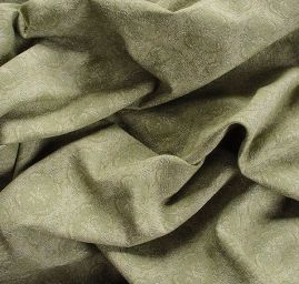 Žakárová tkanina Art Fabrics Medailon zelenozlatá