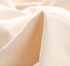 Bavlněná látka ryps  MarLen smetanový nebarveno