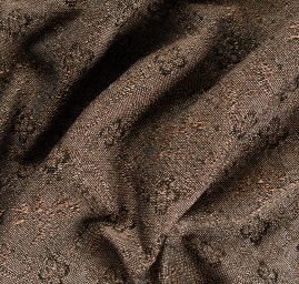 Replika historické látky Art Fabrics Medailon sv.hnědý/zlatý