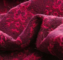 Žakárová tkanina Art Fabrics Girlandy cyklámen