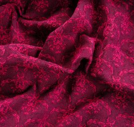 Žakárová tkanina Art Fabrics Girlandy cyklámen