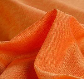 Len Art Fabrics oranžovožlutý šanžán