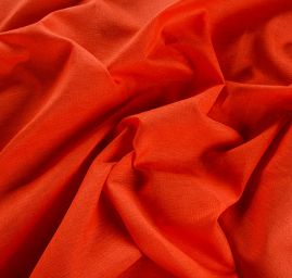 Len Art Fabrics sv. jahodově červený