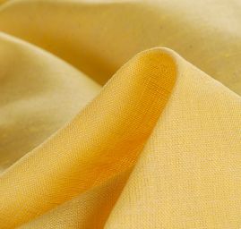 Len Art Fabrics šanžán světle žluté barvy