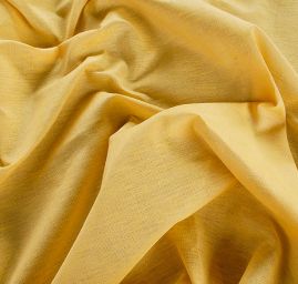 Len Art Fabrics šanžán světle žluté barvy