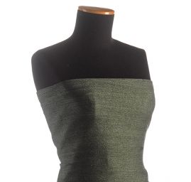 Len viskoza směs design Art Fabrics zelená