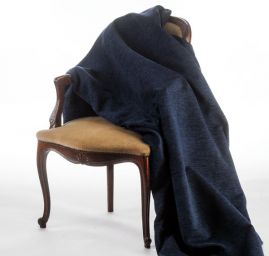 Žinylková látka design Art Fabrics švestkově modrá