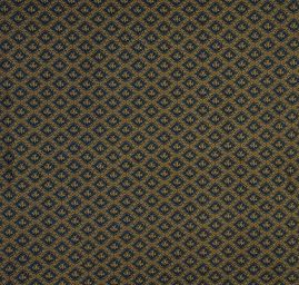 Replika historické látky Art Fabrics Medailon modrá/hořčicová