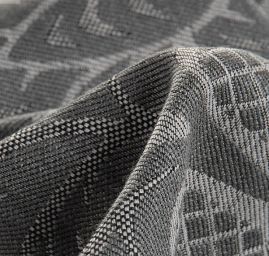 Replika historické tkaniny Rokoko šedá/bílá