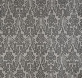 Replika historické tkaniny Rokoko šedá/bílá