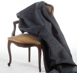 Žinylková látka design Art Fabrics šedočerný melír