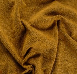Kostýmová látka Art Fabrics mohér směs hořčicové barvy