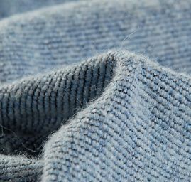 Kostýmová látka Art Fabrics mohér směs světle modrá