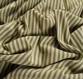 Len Art Fabrics proužky zelenozelené barvy