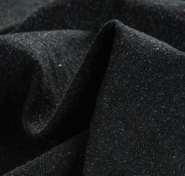 Kostýmová látka Art Fabrics rybí kost černošedá