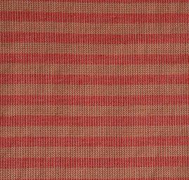 Len Art Fabrics proužky červenohnědé barvy