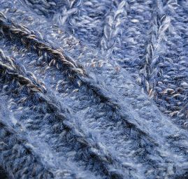 Pletený svetr modrý melír