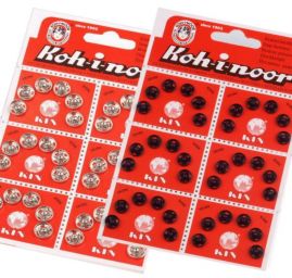 Patenty kovové velikost č.2 10/9mm černá