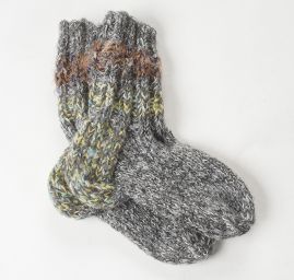 Ručně pletené ponožky MarLen šedý melír