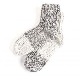 Ručně pletené ponožky MarLen šedý melír