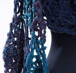 Háčkovaný pléd/šál