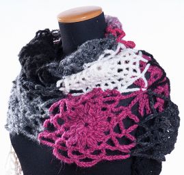 Háčkovaný pléd/šál