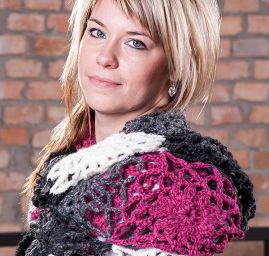 Háčkovaný pléd/šál