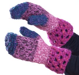 Ručně háčkovaný set čepice šál rukavice