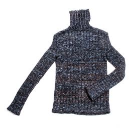 Pleteny svetr s rolákem