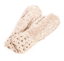 Háčkovaná čepice, rukavice, velký tunel