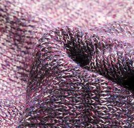 Pletená šála Marlen s melírovými pruhy hnědá