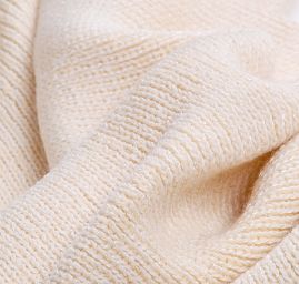 Pletená šála Marlen s melírovými pruhy smetanová