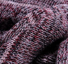 Pletená melírová šála MarLen fialovo hnědá