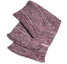 Pletená melírová šála MarLen fialovo hnědá
