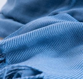 Šála směs kašmír/hedvábí šedomodrá II.jakost