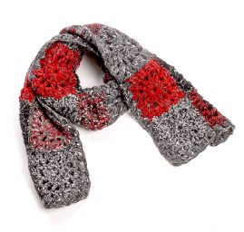 Háčkovaná šála , čepice , rukavice