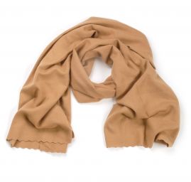 Šála směs viskoza/vlna/kašmír camel hnědá