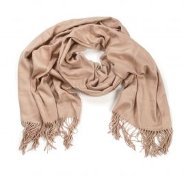 Šála směs viskoza/kašmír/vlna béžovohnědá