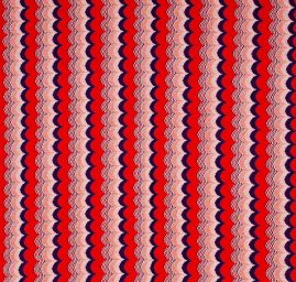 Efektní úplet vlnovky červený