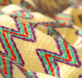 Efektní úplet "vlnka" žlutá