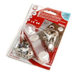 Druky kovové WUK 5/4 (Ø 13,5mm) stříbrný hladký