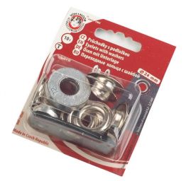 Průchodky 12x5x24 O24mm nikl stříbrná