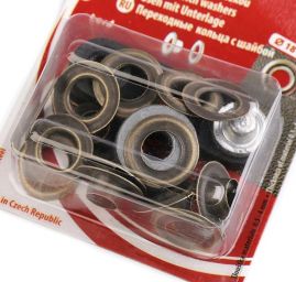 Průchodky 8x6x18 Ø18mm staromosaz